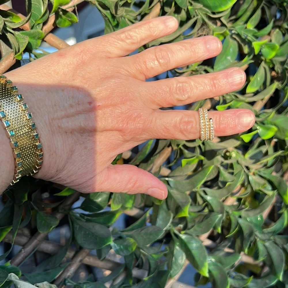 14k WRAP RING 1 CTW - Picture 7 of 7